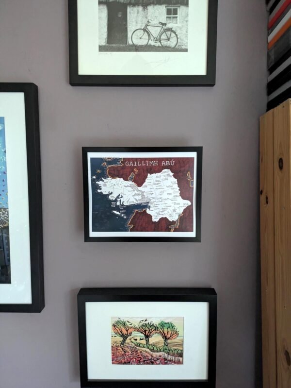 Map of Galway GAA clubs, 10in x 8in print - Image 3