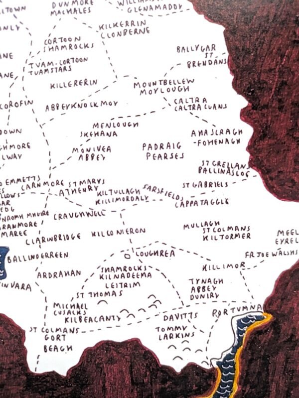 Map of Galway GAA clubs, 10in x 8in print - Image 5