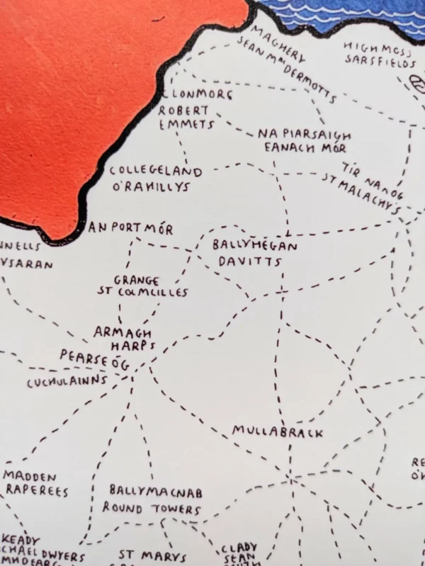 Armagh GAA club map, 8in x 10in print - Image 4