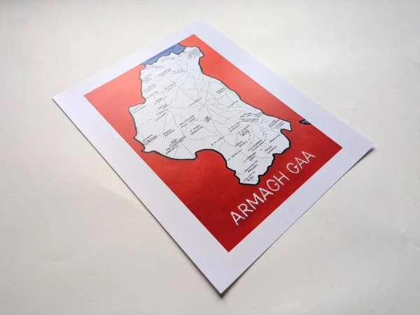 Armagh GAA club map, 8in x 10in print - Image 3