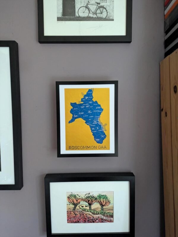 County Roscommon map | GAA club version, 8in x 10in print - Image 5