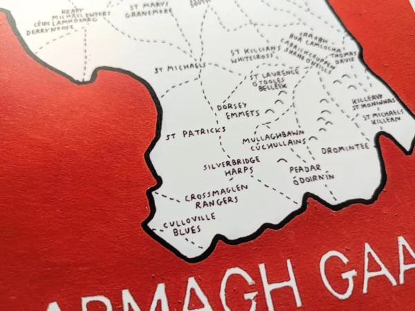 Armagh GAA club map, 8in x 10in print - Image 2