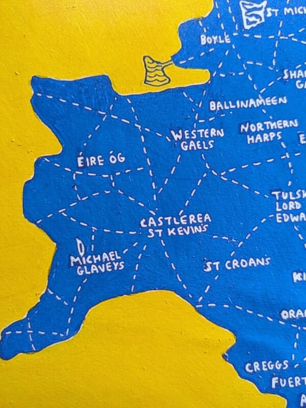 County Roscommon map | GAA club version, 8in x 10in print - Image 4