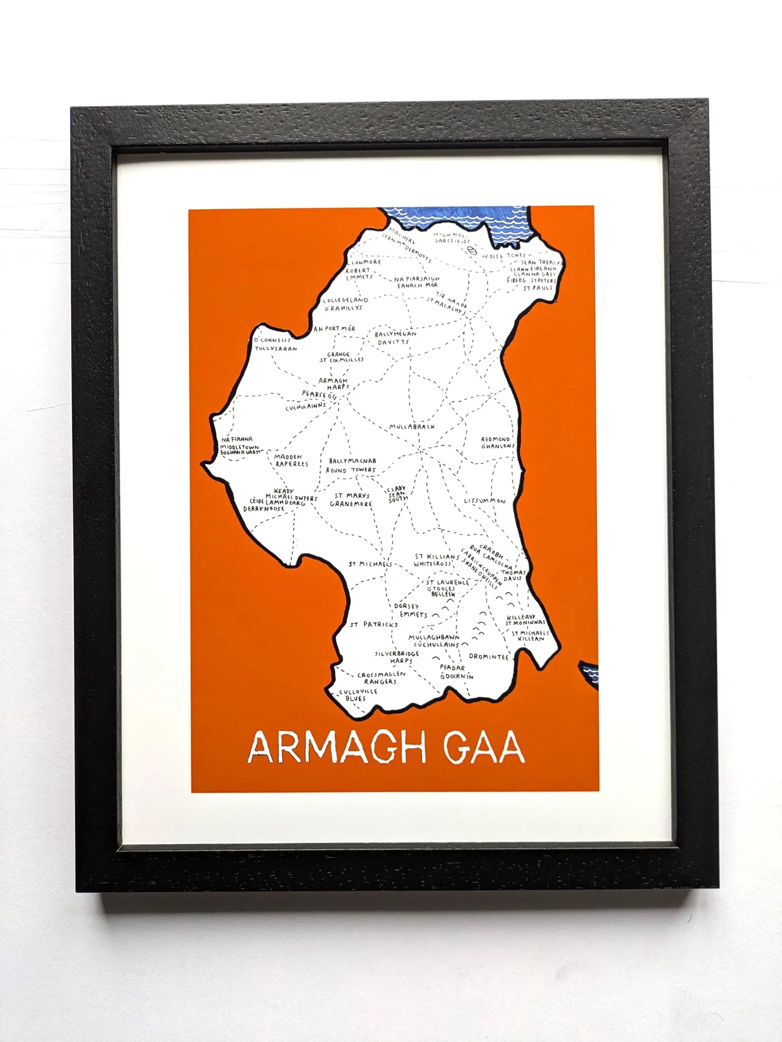 Armagh GAA club map