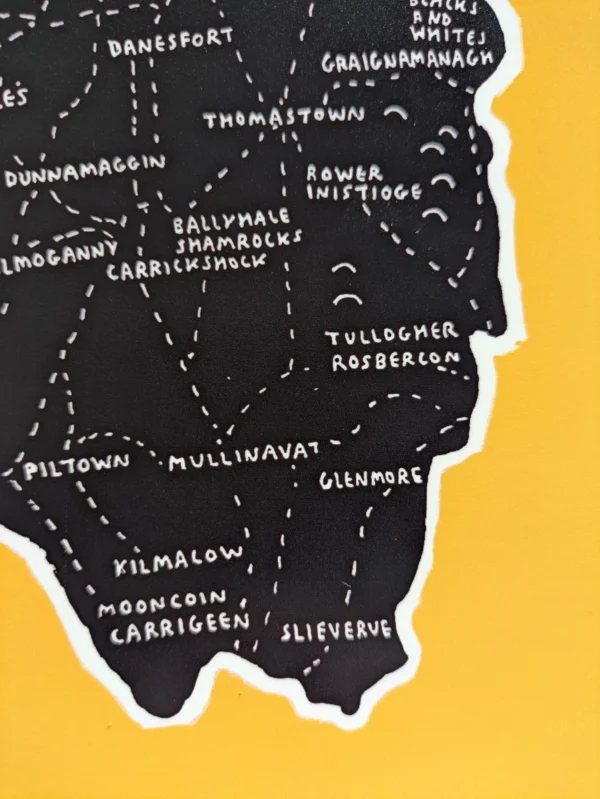 Kilkenny GAA club map, 8in x 10in print - Image 5