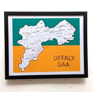 Map of Offaly GAA, 10in x 8in print