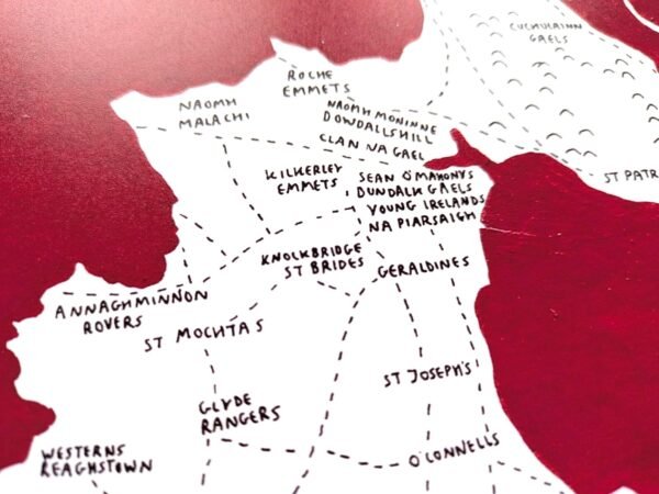 Louth GAA club map, 8in x 10in print - Image 3