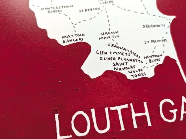 Louth GAA club map, 8in x 10in print - Image 5