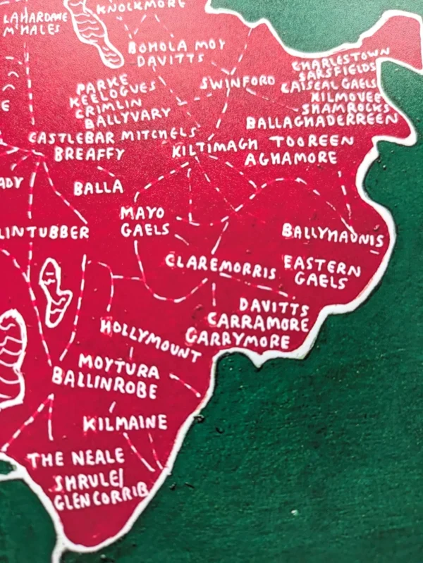 Mayo GAA club map, 8in x 10in print - Image 5