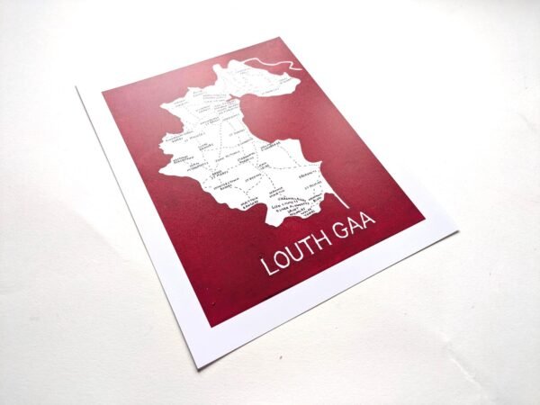 Louth GAA club map, 8in x 10in print - Image 2