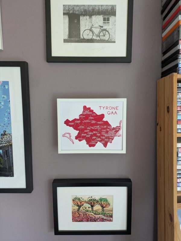 Map of County Tyrone | GAA club version, 11 x 14in acrylic painting - Image 4