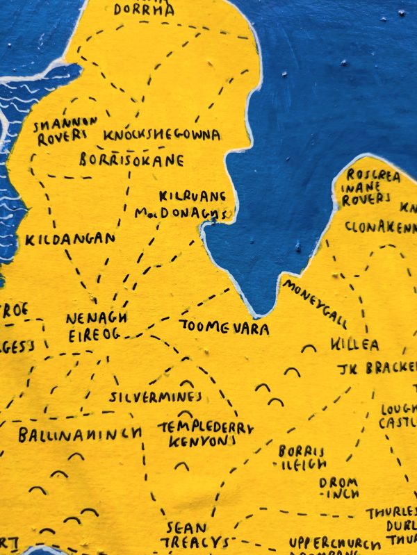 Map of Tipperary | GAA clubs version, 40 x 30cm acrylic ink - Image 4