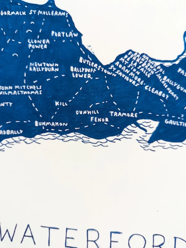 Waterford GAA club map, 10in x 8in print - Image 3