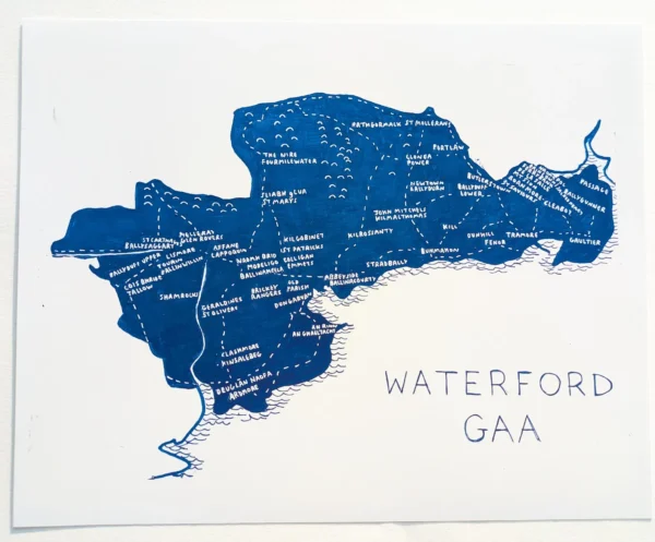 Waterford GAA club map, 10in x 8in print - Image 4