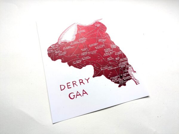 Derry GAA club map, 8in x 10in print - Image 3