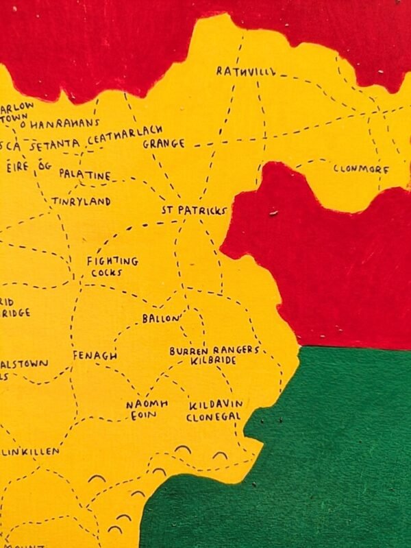 County Carlow map, GAA club version | 8 x 10in print - Image 3