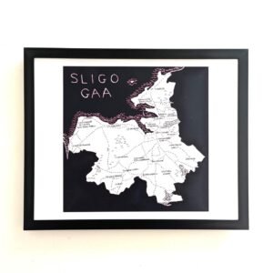 Sligo GAA club map, 10in x 8in print
