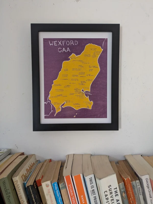 County Wexford GAA map, 8in x 10in print - Image 3