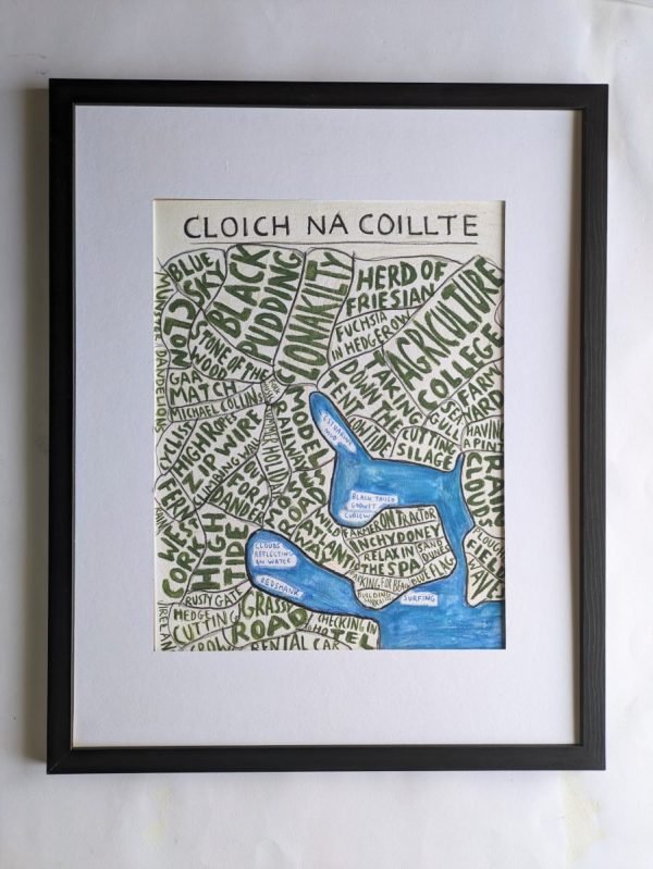 Clonakilty map | 11 x 14in watercolour painting - Image 5