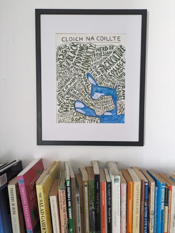 Clonakilty map | 11 x 14in watercolour painting - Image 2