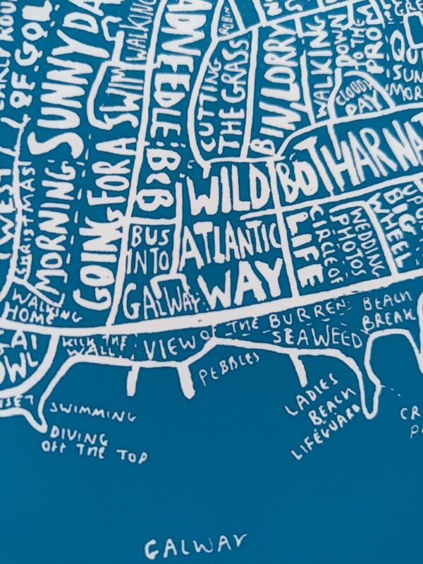 Map of Salthill Galway, 10in x 8in print - Image 5