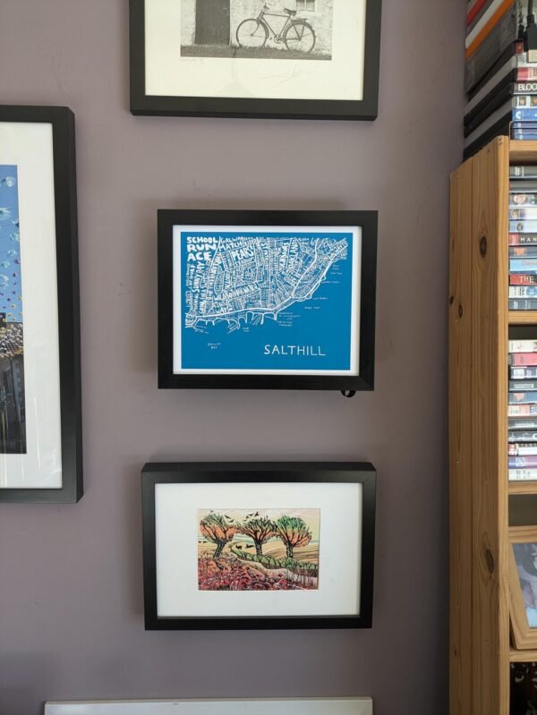 Map of Salthill Galway, 10in x 8in print - Image 2