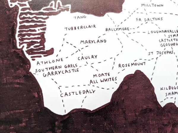 Westmeath GAA club map, 10in x 8in print - Image 2