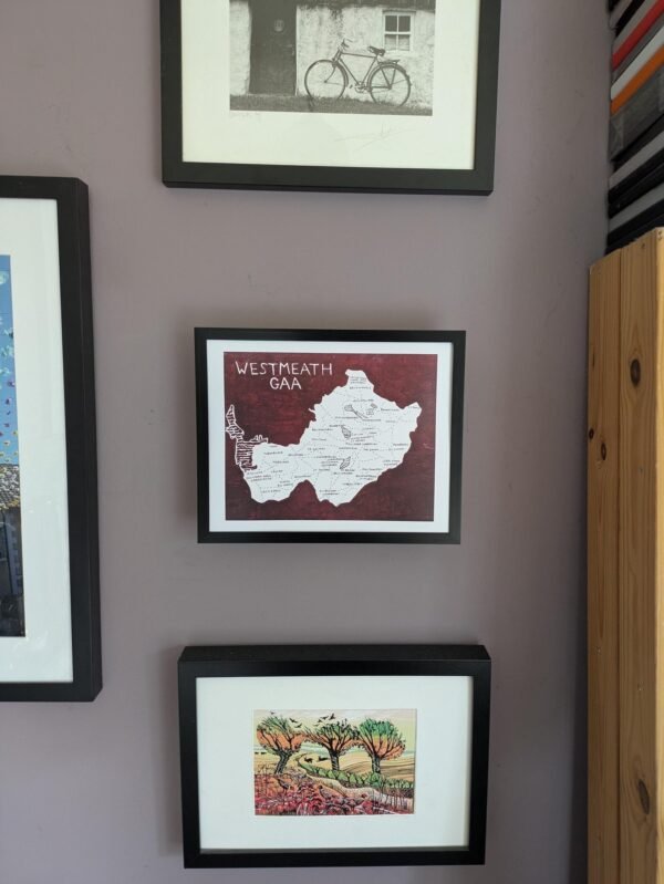 Westmeath GAA club map, 10in x 8in print - Image 3