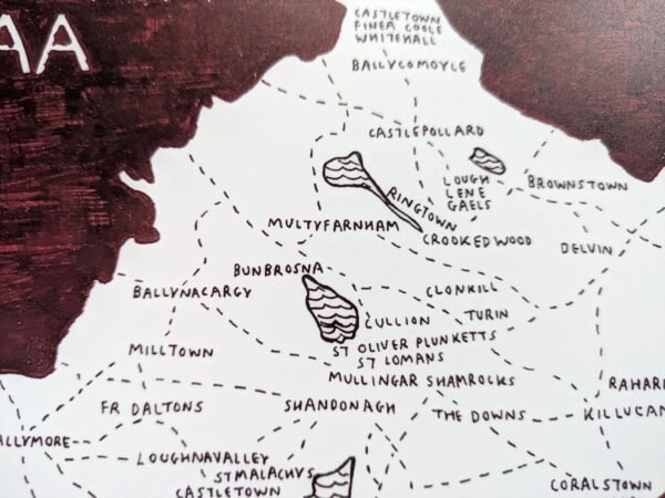 Westmeath GAA club map, 10in x 8in print - Image 4