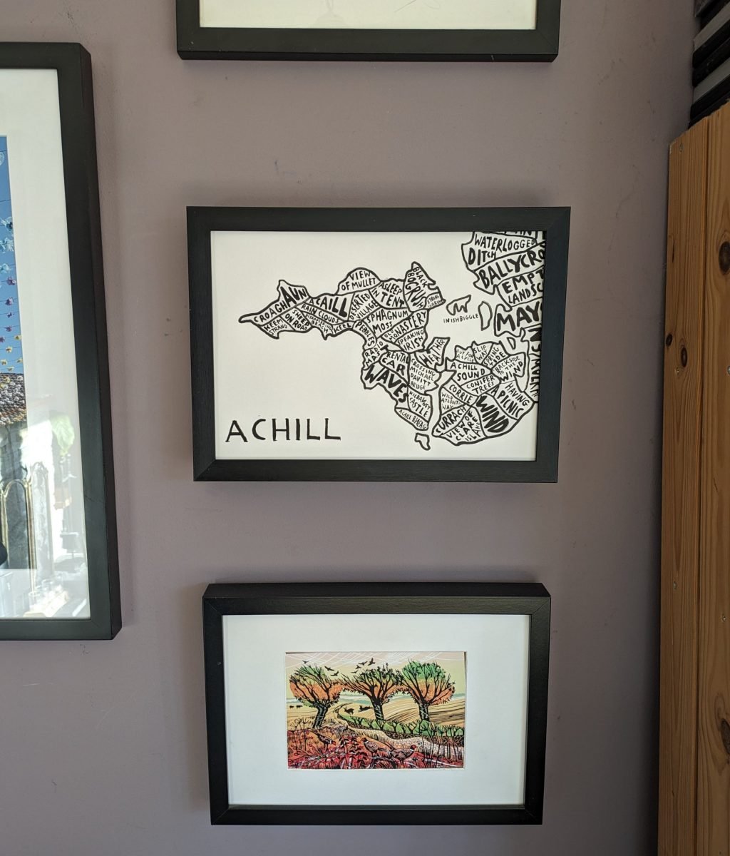 Achill Island map | A4 drawing – The Wee Shed