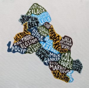 A map of Monaghan based on parish divisions. I