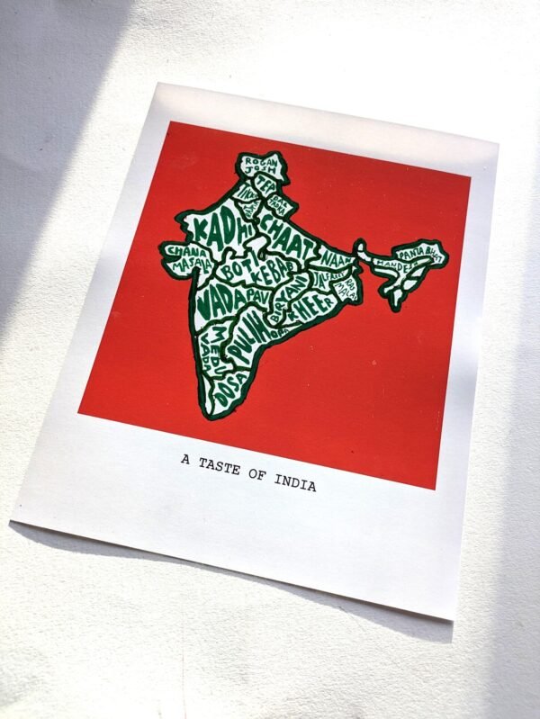 Map of India map, 8in x 10in print - Image 3
