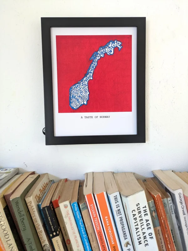 Norway Food map, 8in x 10in print - Image 4