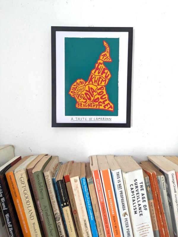 Cameroon Map of Food, 8in x 10in print - Image 3