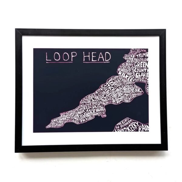 Loop Head Ireland | 10in x 8in map print - Image 2