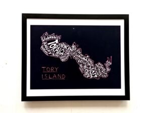 Tory Island map | 10in x 8in map print