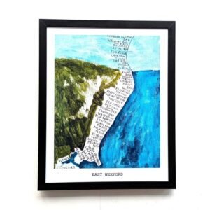 East Wexford coast map | 10in x 8in print
