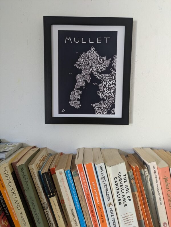 Mullet Peninsula Ireland map | 10in x 8in print - Image 3