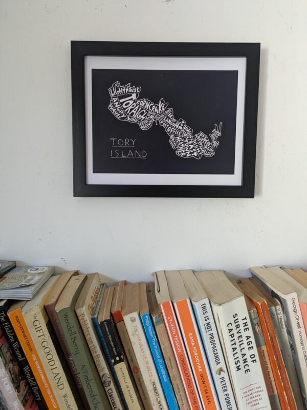 Tory Island map | 10in x 8in map print - Image 4