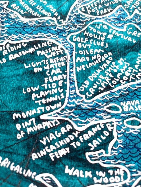 Cork Harbour map | 10in x 8in map print - Image 4