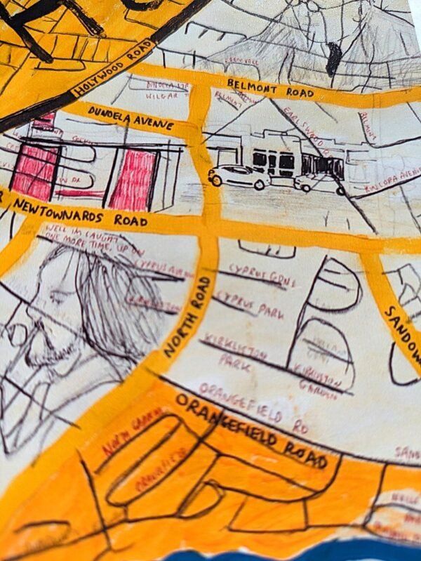 East Belfast Map | 10in x 8in print - Image 3