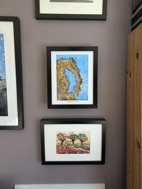Strangford Lough Ireland | 10in x 8in map print - Image 4