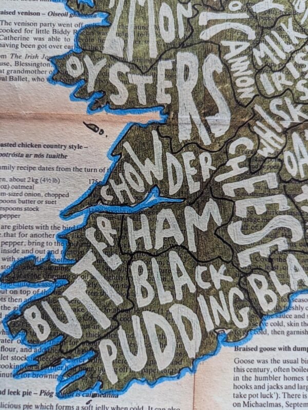 Map of Irish food, 8in x 10in print - Image 5