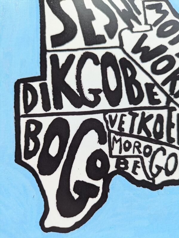 Map of Botswana, traditional food version | 8in x 10in print - Image 4