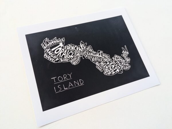 Tory Island map | 10in x 8in map print - Image 2