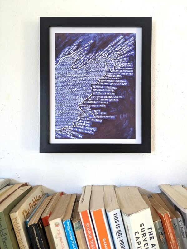 Donegal Bay,10in x 8in map print - Image 4