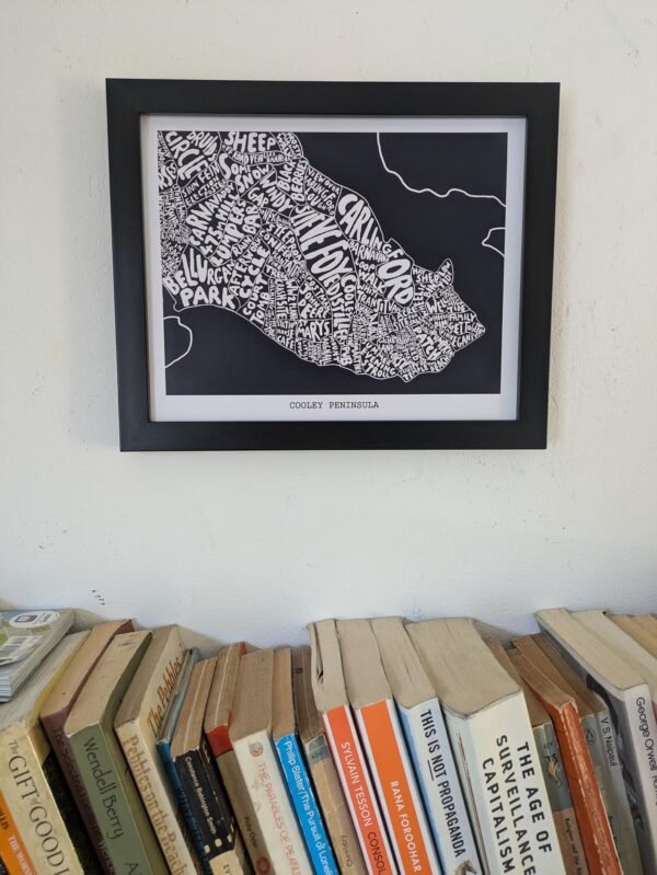 Cooley Peninsula Ireland | 10in x 8in map print - Image 2