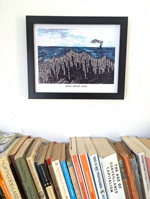 Causeway Coast map | 10in x 8in print - Image 2