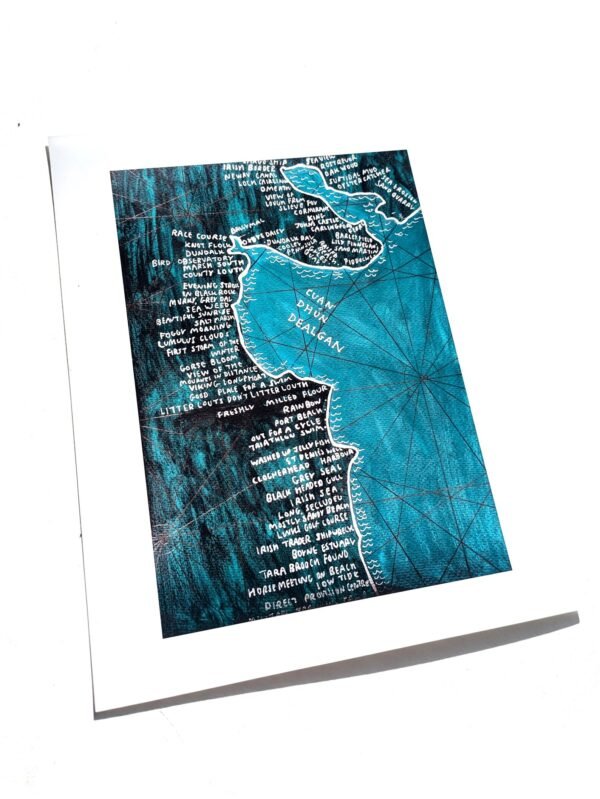 County Louth Coast map | 10in x 8in print - Image 3