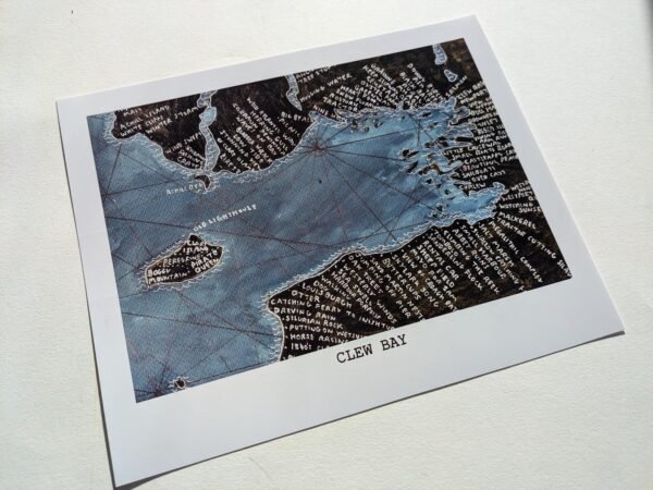 Clew Bay Ireland | 10in x 8in map print - Image 2